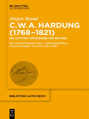 cover image of Clemens Wilhelm Adolph Hardung (1768–1821)